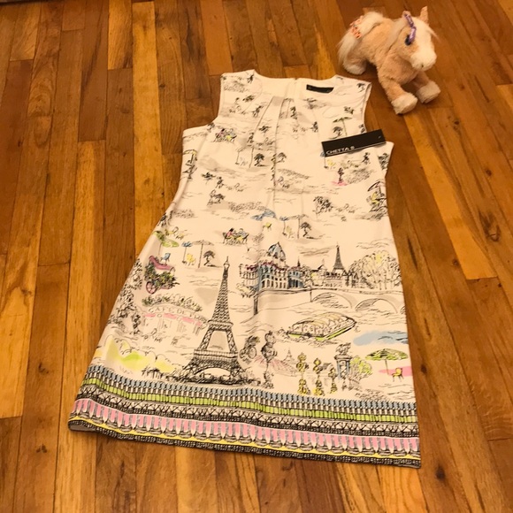 chetta b Dresses & Skirts - Chetta b dress 👗 cotton sleeveless ivory/lilypad